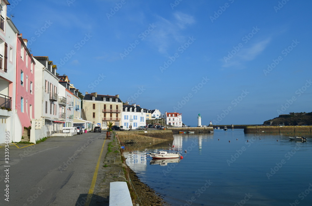  Le port de Sauzon à Belle-Île-en-Mer (Morbihan - Bretagne - France)