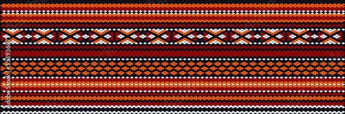 Seamless ethnic ornament for fabrics, interiors, ceramics and furniture in the style of Latin America.