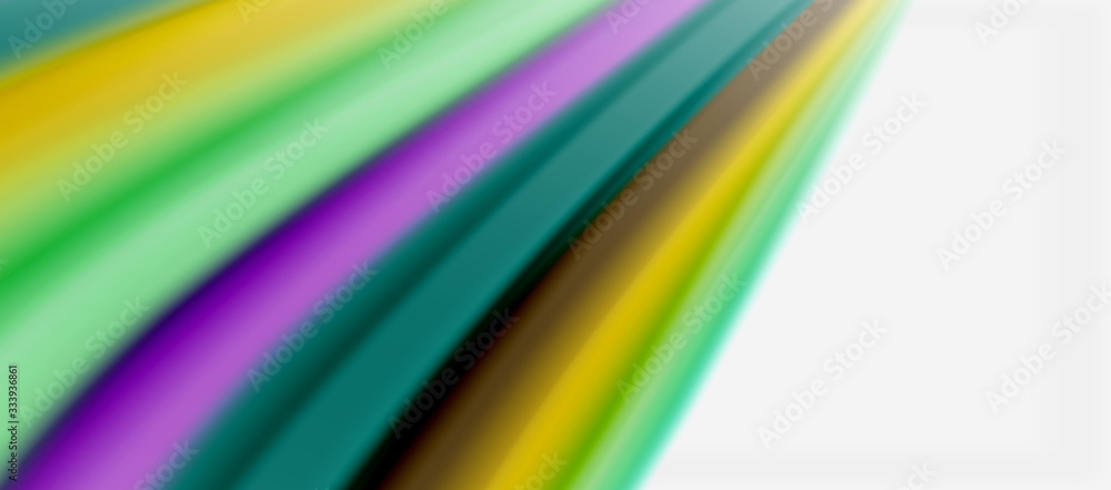 Wave lines abstract background, smooth silk design with rainbow style colors. Liquid fluid color waves. Vector Illustration Wave lines abstract background, smooth silk design with rainbow style colors. Liquid fluid color waves. Vector Illustration