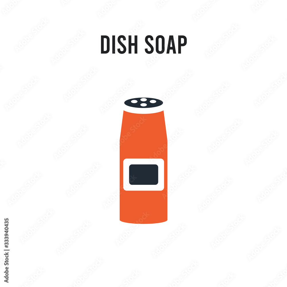 Dish soap vector icon on white background. Red and black colored Dish soap icon. Simple element illustration sign symbol EPS Dish soap vector icon on white background. Red and black colored Dish soap icon. Simple element illustration sign symbol EPS
