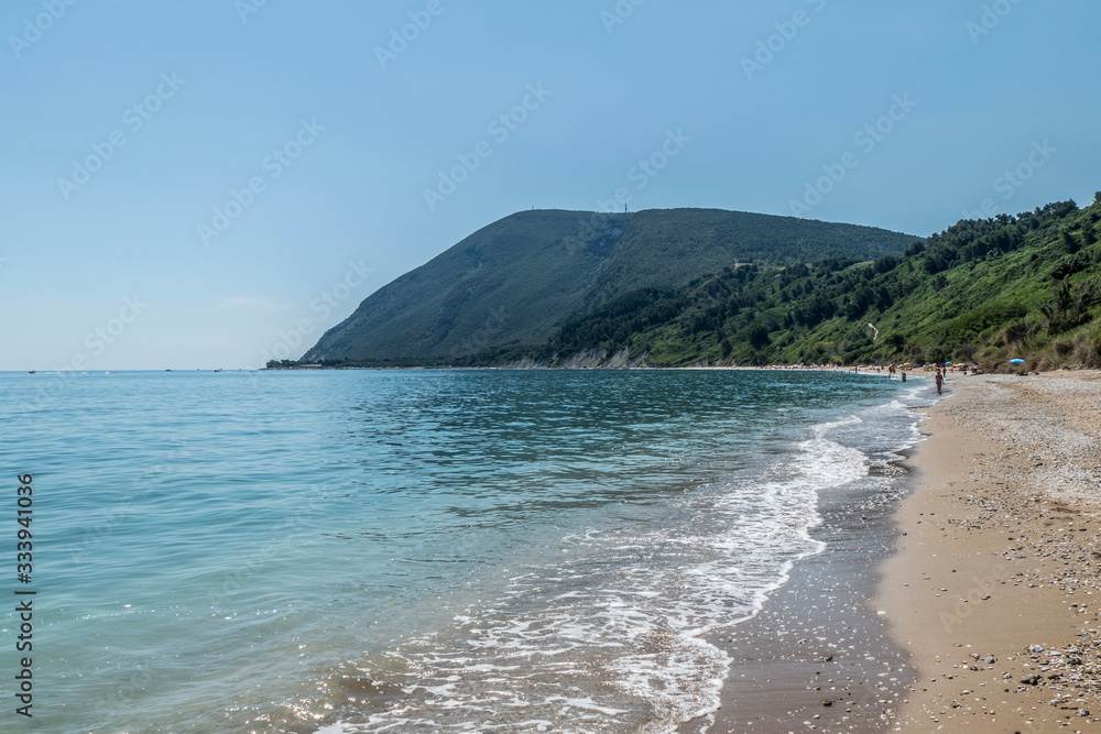 The beautiful beach of Mezzavalle in Ancona