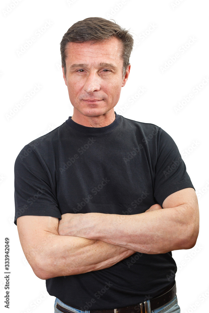 Fototapeta premium Portrait of a Mature emotional man