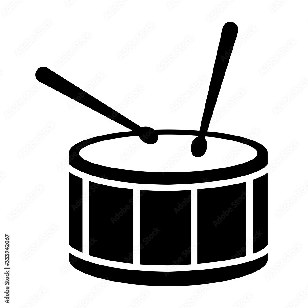 Drum icon vector sign symbol. drum sticks icon on white background. flat  style. Drumsticks icon for your web site design. Stock Vector | Adobe Stock