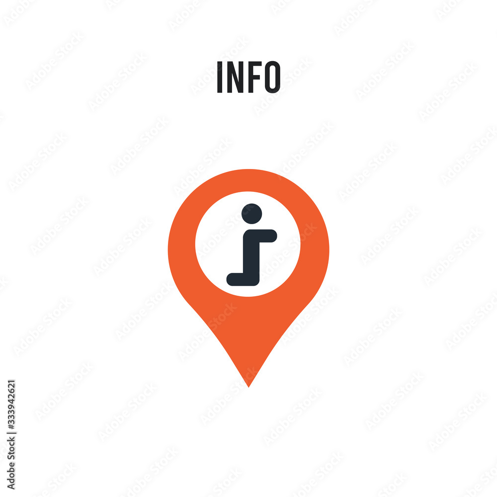 Info vector icon on white background. Red and black colored Info icon. Simple element illustration sign symbol EPS Info vector icon on white background. Red and black colored Info icon. Simple element illustration sign symbol EPS