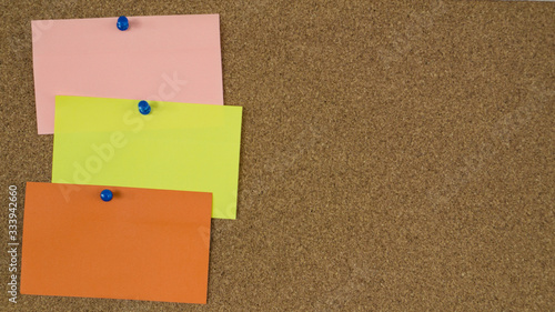Empty post-it notes pinned in a scrum ban board