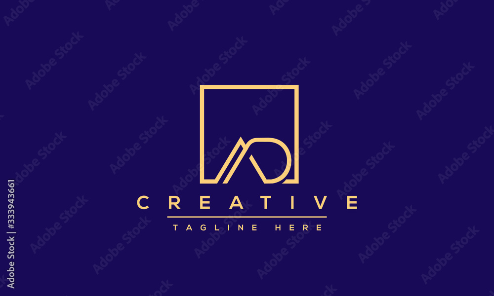AD Letter Logo Design. Creative Modern A D Letters Icon vector Illustration. AD Letter Logo Design. Creative Modern A D Letters Icon vector Illustration.