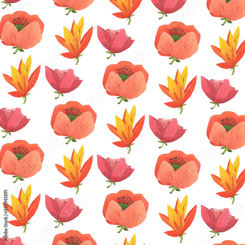 seamless pattern with flowers