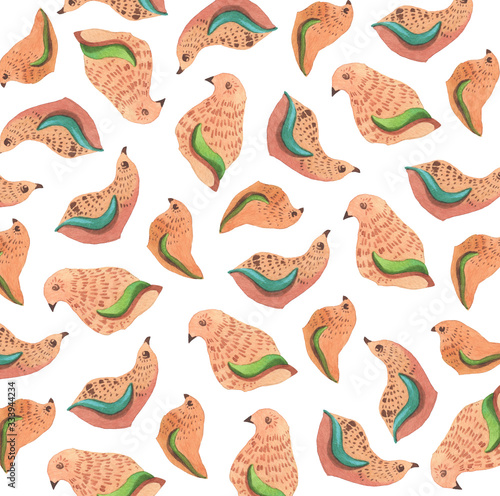 seamless pattern with birds