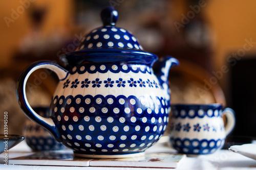 Handmade pottery produced in Boleslawiec