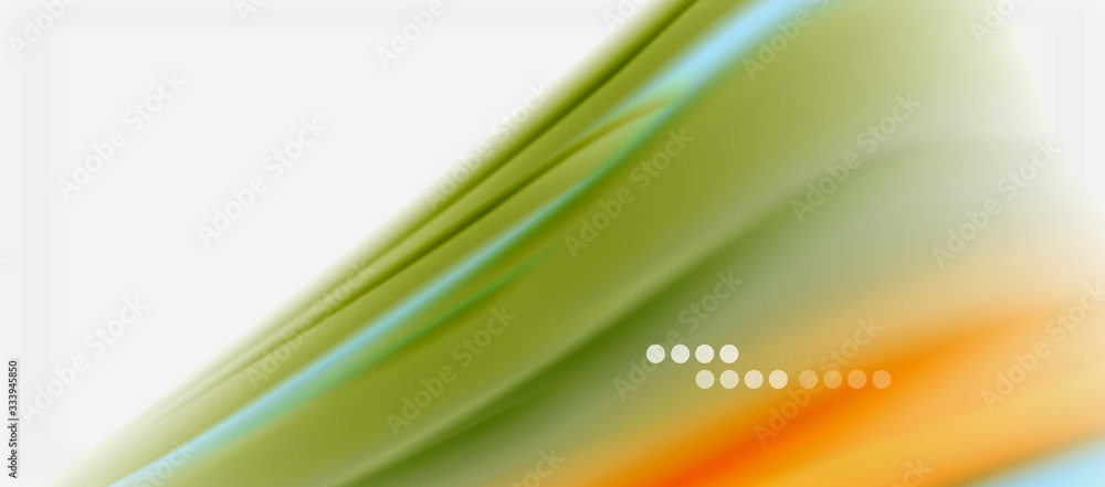 Wave lines abstract background, smooth silk design with rainbow style colors. Liquid fluid color waves. Vector Illustration Wave lines abstract background, smooth silk design with rainbow style colors. Liquid fluid color waves. Vector Illustration