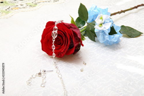 Wedding rings prepared for the wedding