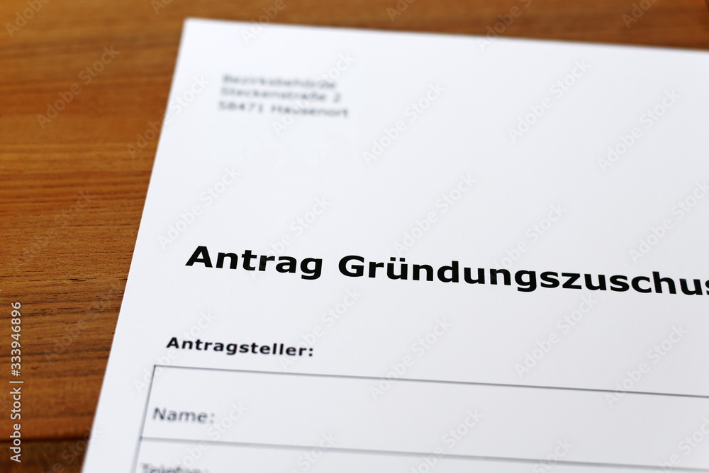 Antrag Gründungszuschuss Antrag Gründungszuschuss
