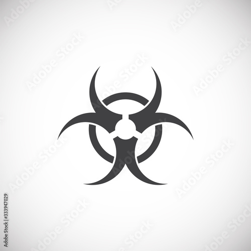 Quarantine related icon on background for graphic and web design. Creative illustration concept symbol for web or mobile app