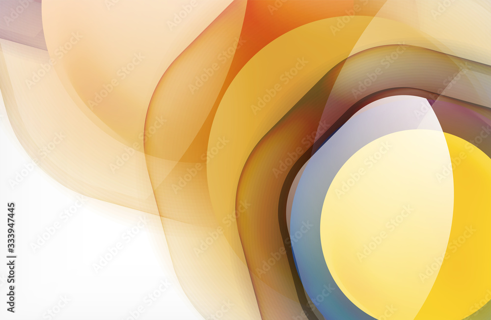 Fototapeta premium Abstract background - glass shiny transprent hexagon shapes overlapping eath other. Vector Illustration For Wallpaper, Banner, Background, Card, Book Illustration, landing page
