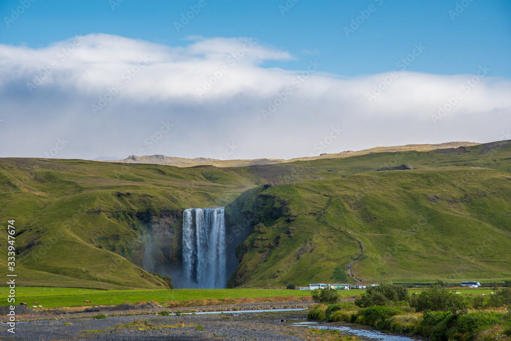 Fototapeta premium Skogafoss waterfall in south Iceland