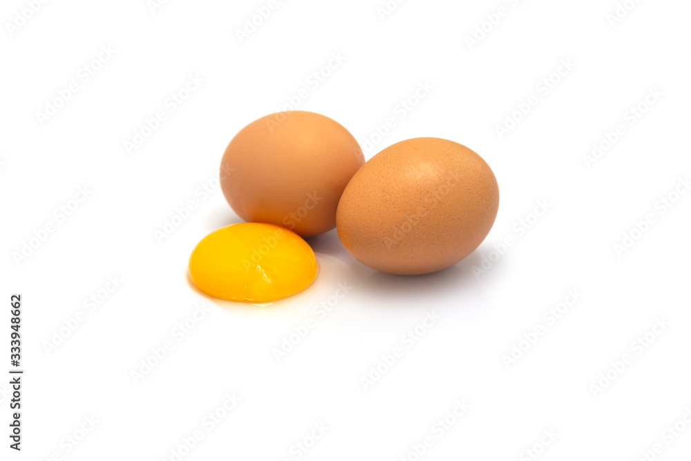 eggs isolated on a white background eggs isolated on a white background