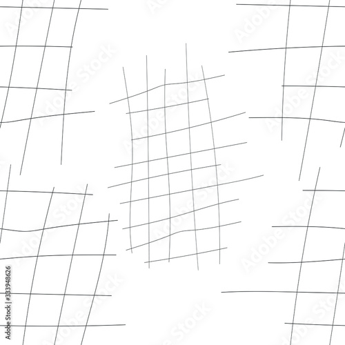 Seamless pattern with dark grate on a white backgraund