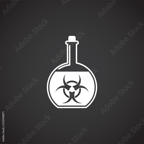 Quarantine related icon on background for graphic and web design. Creative illustration concept symbol for web or mobile app