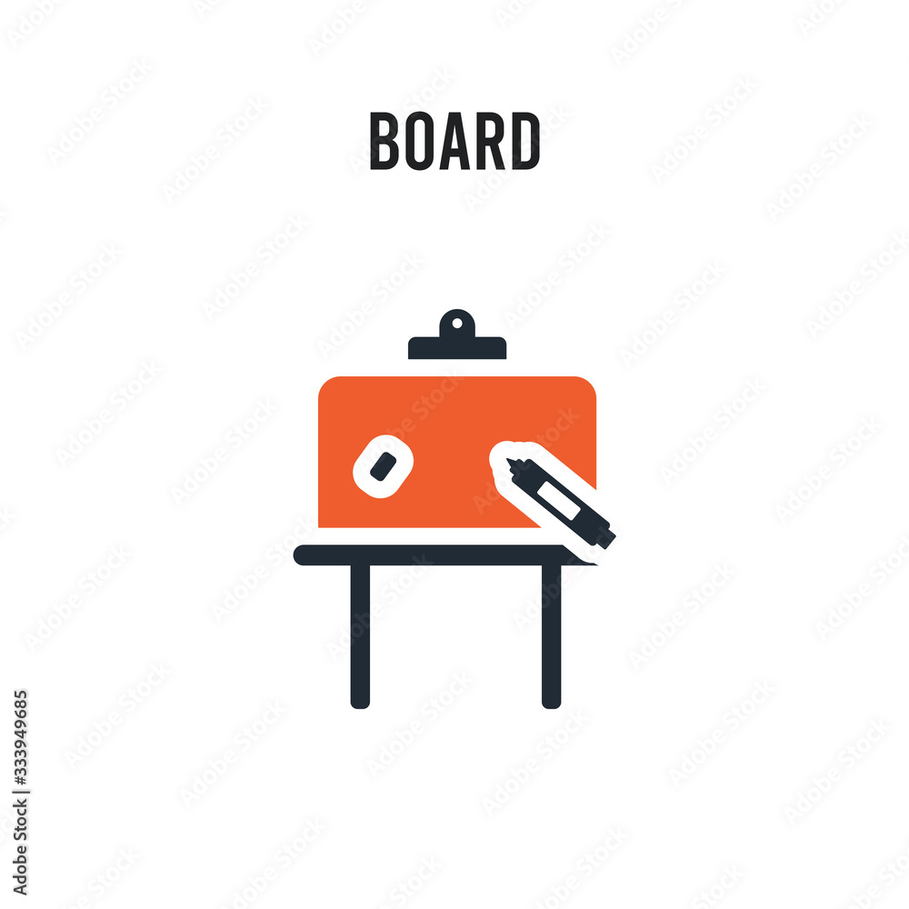 Board vector icon on white background. Red and black colored Board icon. Simple element illustration sign symbol EPS Board vector icon on white background. Red and black colored Board icon. Simple element illustration sign symbol EPS