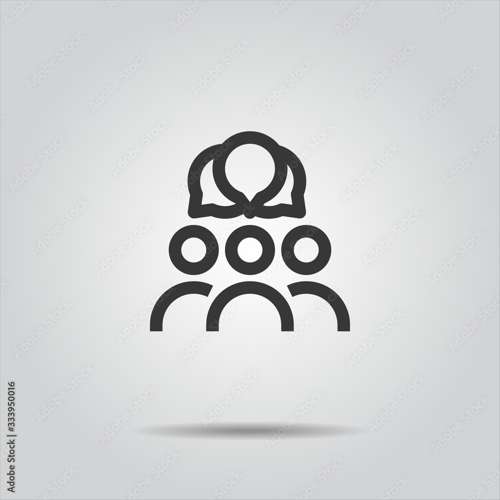People Icon work group Team Vector People Icon work group Team Vector