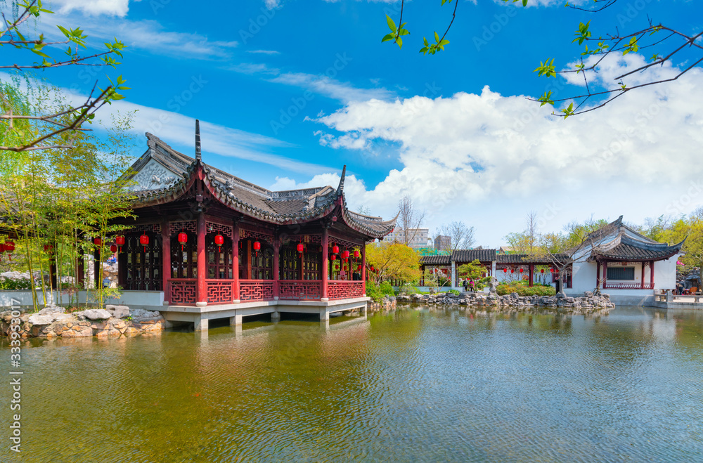 Garden scenery of Guyi Garden, Shanghai, China Garden scenery of Guyi Garden, Shanghai, China