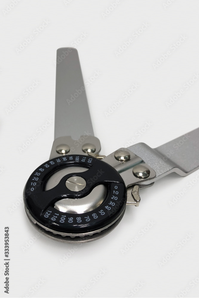 Adjustable angle chuck extension angle 0120°. Orthopedic knee brace