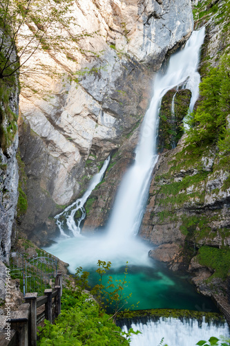Savica waterfall in Triglavski national park  Slovenia