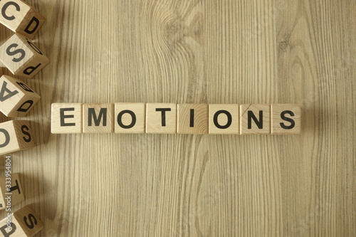 Word emotions from wooden blocks
