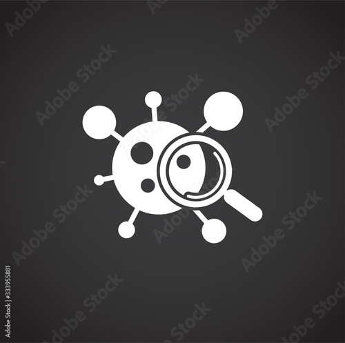 Quarantine related icon on background for graphic and web design. Creative illustration concept symbol for web or mobile app