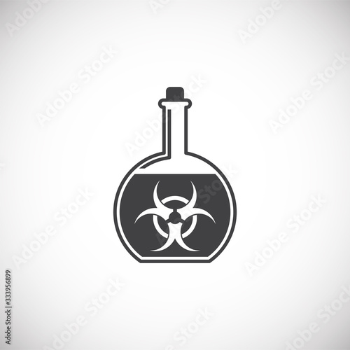 Quarantine related icon on background for graphic and web design. Creative illustration concept symbol for web or mobile app