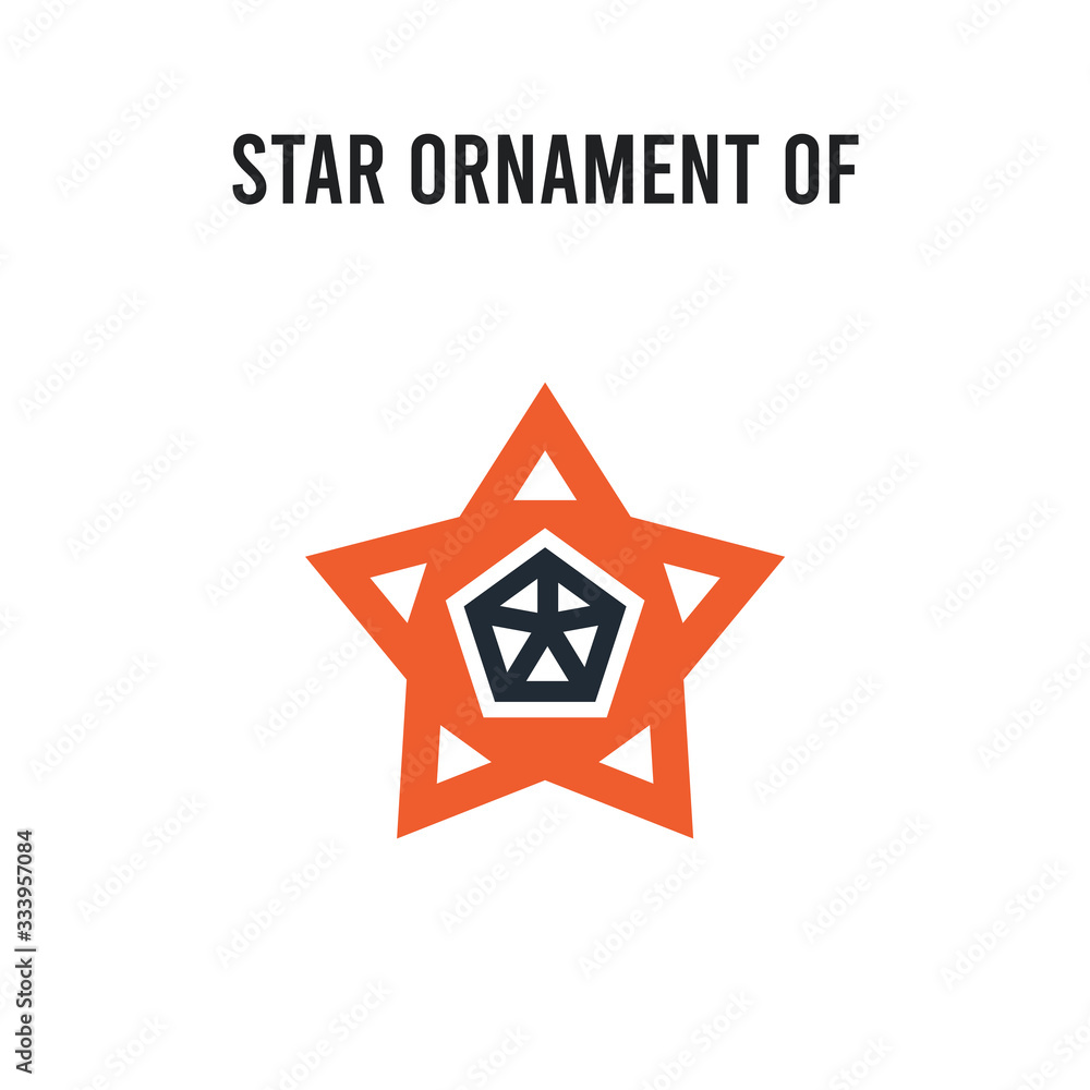Star ornament of small triangles vector icon on white background. Red and black colored Star ornament of small triangles icon. Simple element illustration sign symbol EPS Star ornament of small triangles vector icon on white background. Red and black colored Star ornament of small triangles icon. Simple element illustration sign symbol EPS