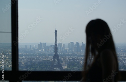 Paris, France - August 6 2019: Eiffel tower