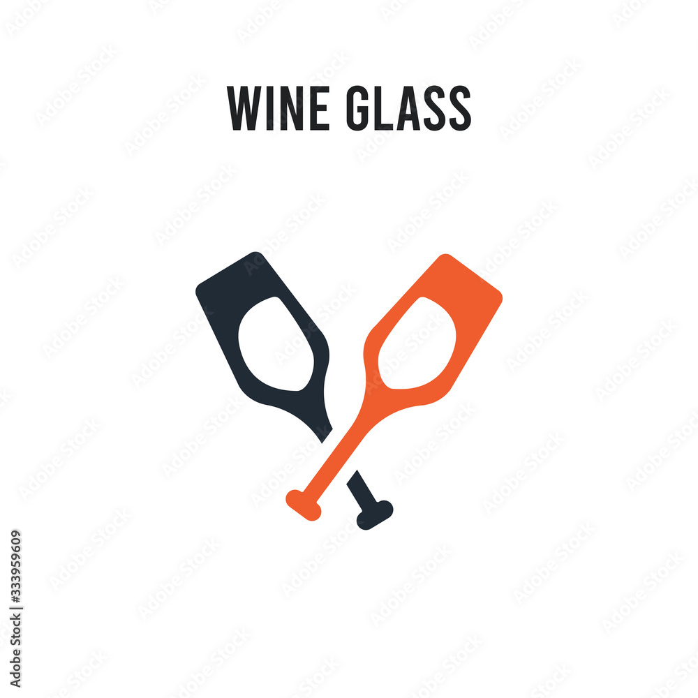 Wine glass vector icon on white background. Red and black colored Wine glass icon. Simple element illustration sign symbol EPS Wine glass vector icon on white background. Red and black colored Wine glass icon. Simple element illustration sign symbol EPS