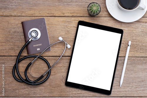 Принти на полотні Travel insurance concept