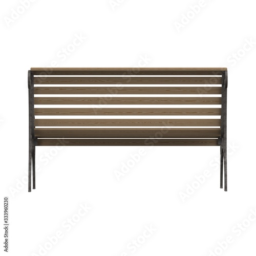 Garden bench on a white background. Isolate.