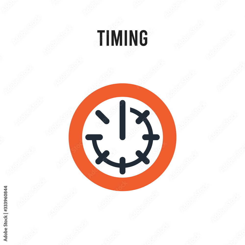 Timing vector icon on white background. Red and black colored Timing icon. Simple element illustration sign symbol EPS Timing vector icon on white background. Red and black colored Timing icon. Simple element illustration sign symbol EPS