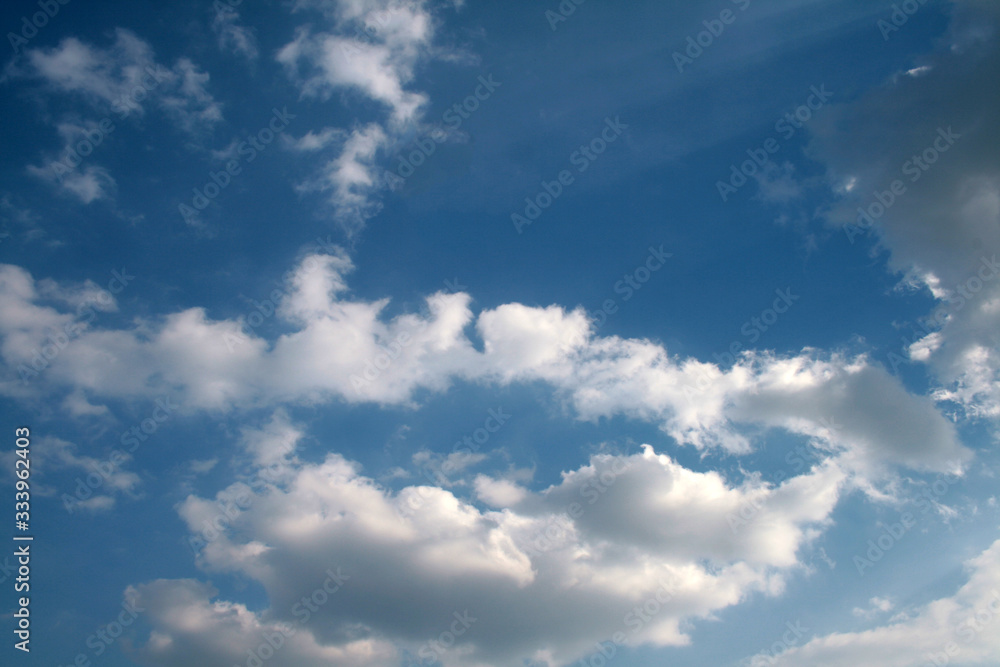 Fototapeta premium clouds in the blue sky during the daytime