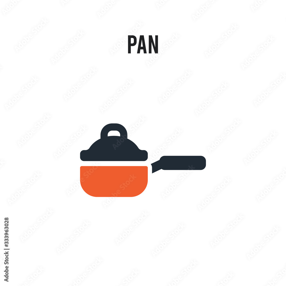 Pan vector icon on white background. Red and black colored Pan icon. Simple element illustration sign symbol EPS Pan vector icon on white background. Red and black colored Pan icon. Simple element illustration sign symbol EPS