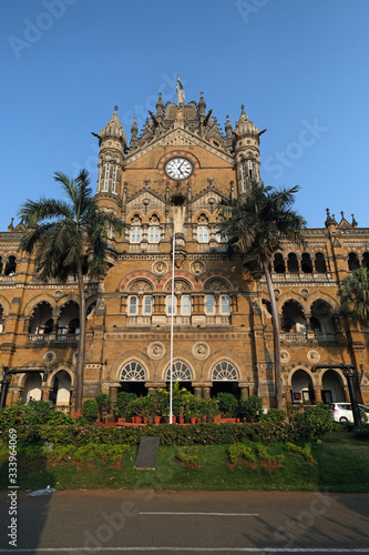 Victoria Station (Chatrapati Shivaji terminal) in Mumbai, India photo