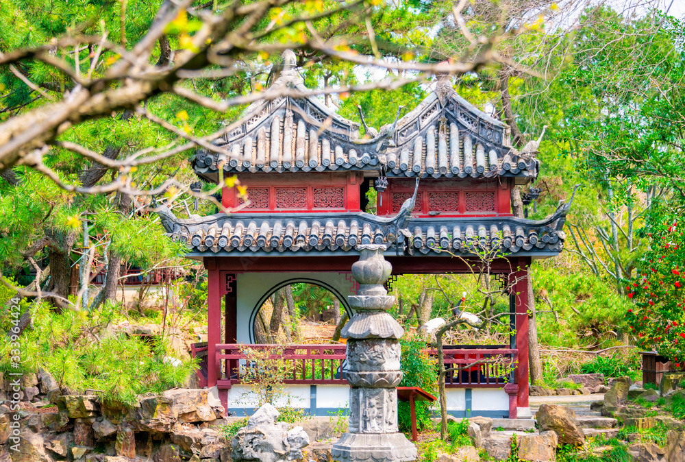 Garden scenery of Guyi Garden, Shanghai, China