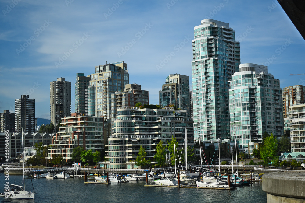 Fototapeta premium Vancouver view from Granville Island