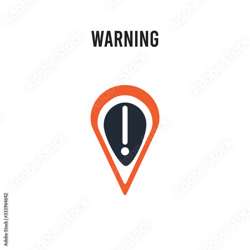 Free Download Warning vector icon on white background. Red and black colored Warning icon. Simple element illustration sign symbol EPS - GFXLoad