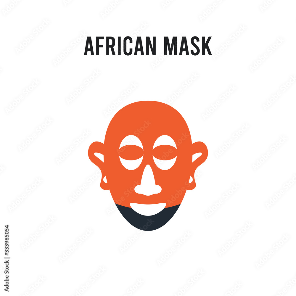 african Mask vector icon on white background. Red and black colored african Mask icon. Simple element illustration sign symbol EPS african Mask vector icon on white background. Red and black colored african Mask icon. Simple element illustration sign symbol EPS