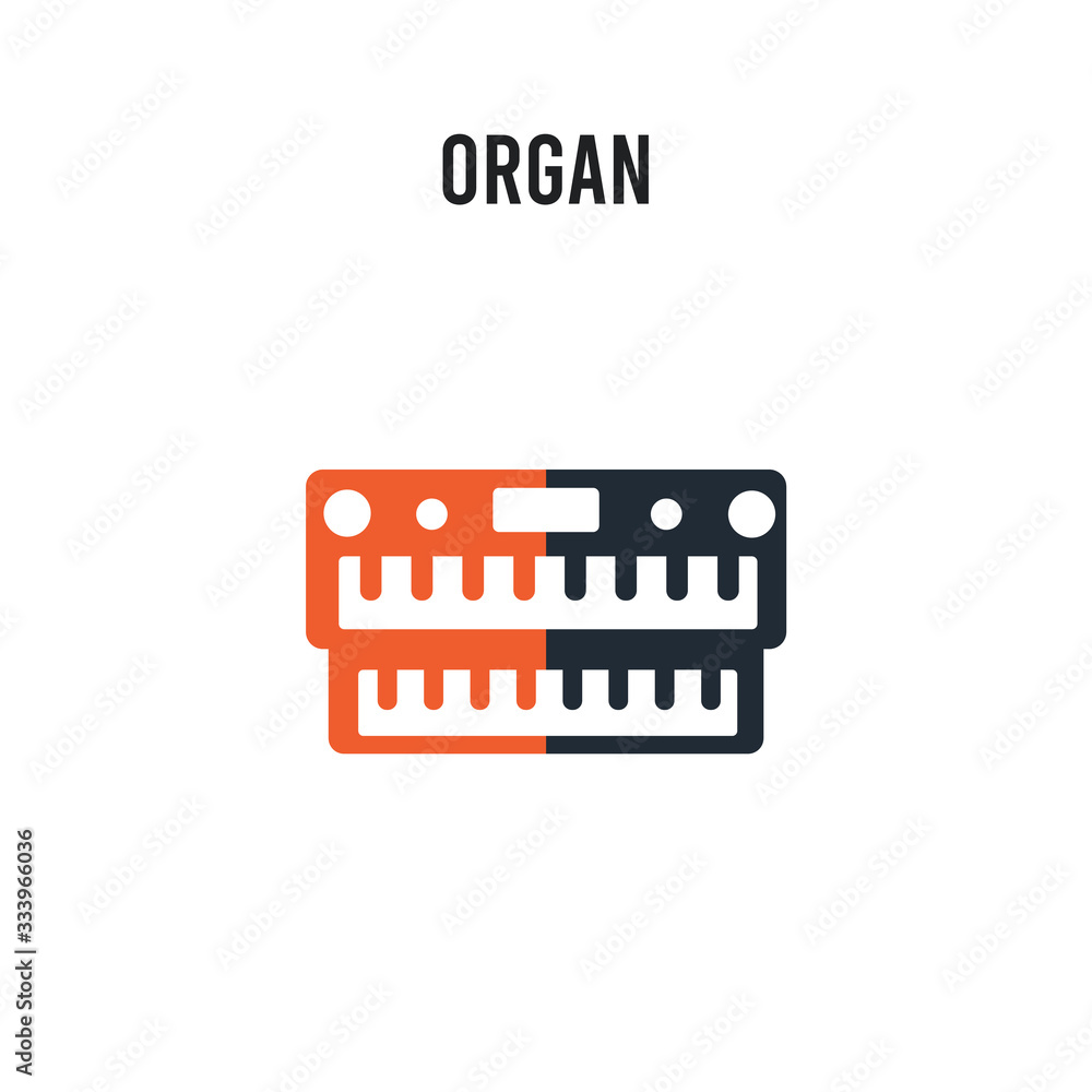 Organ vector icon on white background. Red and black colored Organ icon. Simple element illustration sign symbol EPS Organ vector icon on white background. Red and black colored Organ icon. Simple element illustration sign symbol EPS