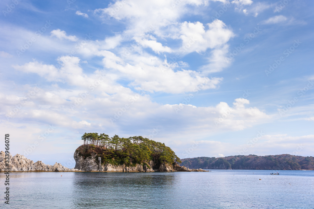 日本の岩手県・三陸の国立公園、浄土ヶ浜 日本の岩手県・三陸の国立公園、浄土ヶ浜