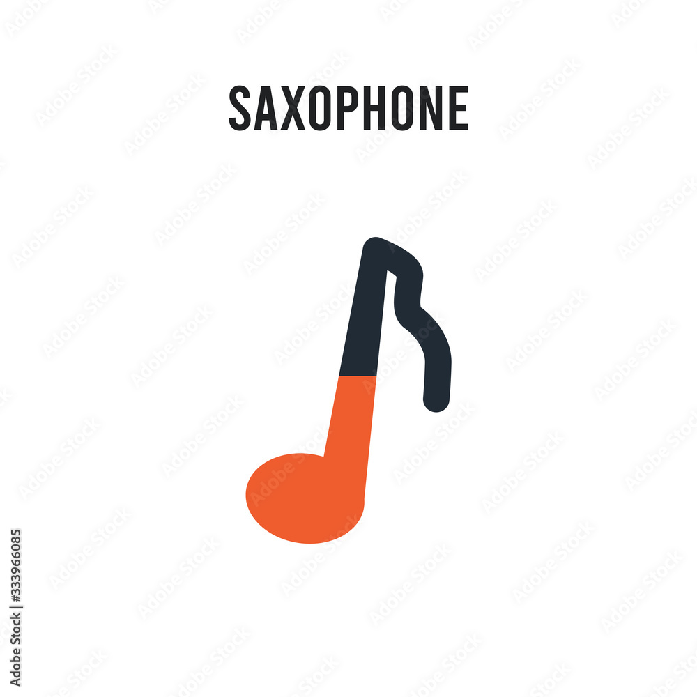 Saxophone vector icon on white background. Red and black colored Saxophone icon. Simple element illustration sign symbol EPS Saxophone vector icon on white background. Red and black colored Saxophone icon. Simple element illustration sign symbol EPS