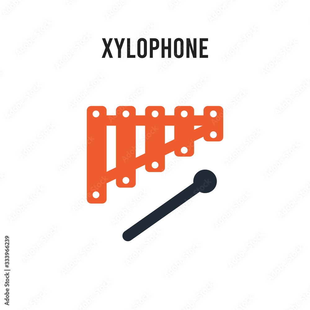 Xylophone vector icon on white background. Red and black colored Xylophone icon. Simple element illustration sign symbol EPS Xylophone vector icon on white background. Red and black colored Xylophone icon. Simple element illustration sign symbol EPS