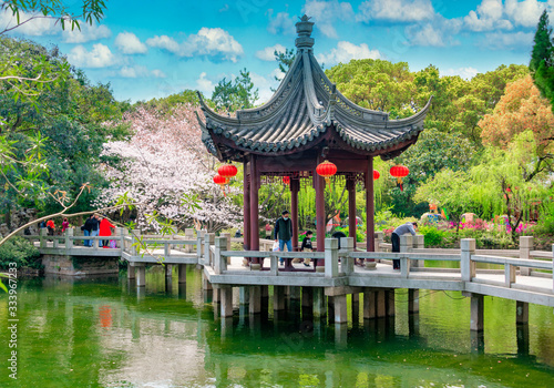Photography Garden scenery of Guyi Garden, Shanghai, China