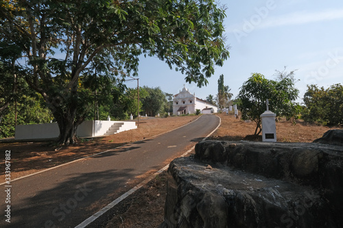 Saint Blaise Catholic Church in Gandaulim, Goa, India photo