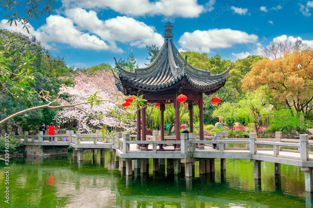 Garden scenery of Guyi Garden, Shanghai, China Garden scenery of Guyi Garden, Shanghai, China